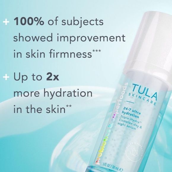 $8❤️‍🔥 LAST 1! TULA Ultra Hydration Hydra-Drops Complex Day & Night Serum 💧NEW - Picture 3 of 9